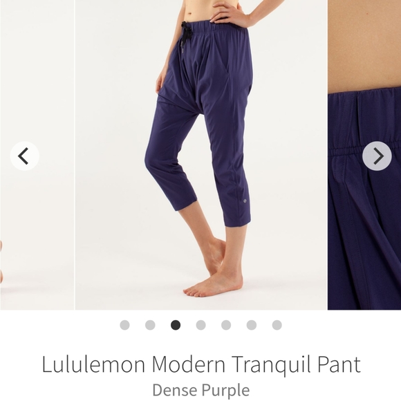 lululemon athletica Pants - Lululemon modern tranquil crop pant harem purple